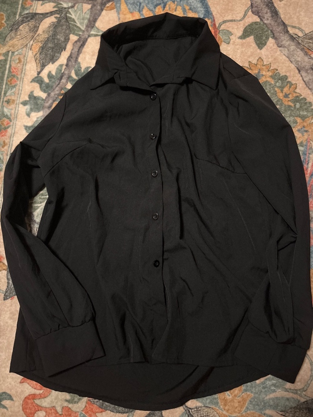 Black button-up blouse